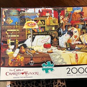 🧩 2000 piece Charles Wysocki “Maggie the Messmaker” with poster. Complete.